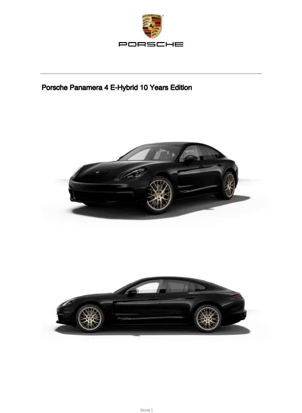 Porsche Panamera cena 499000 przebieg: 45000, rok produkcji 2020 z Warszawa małe 254